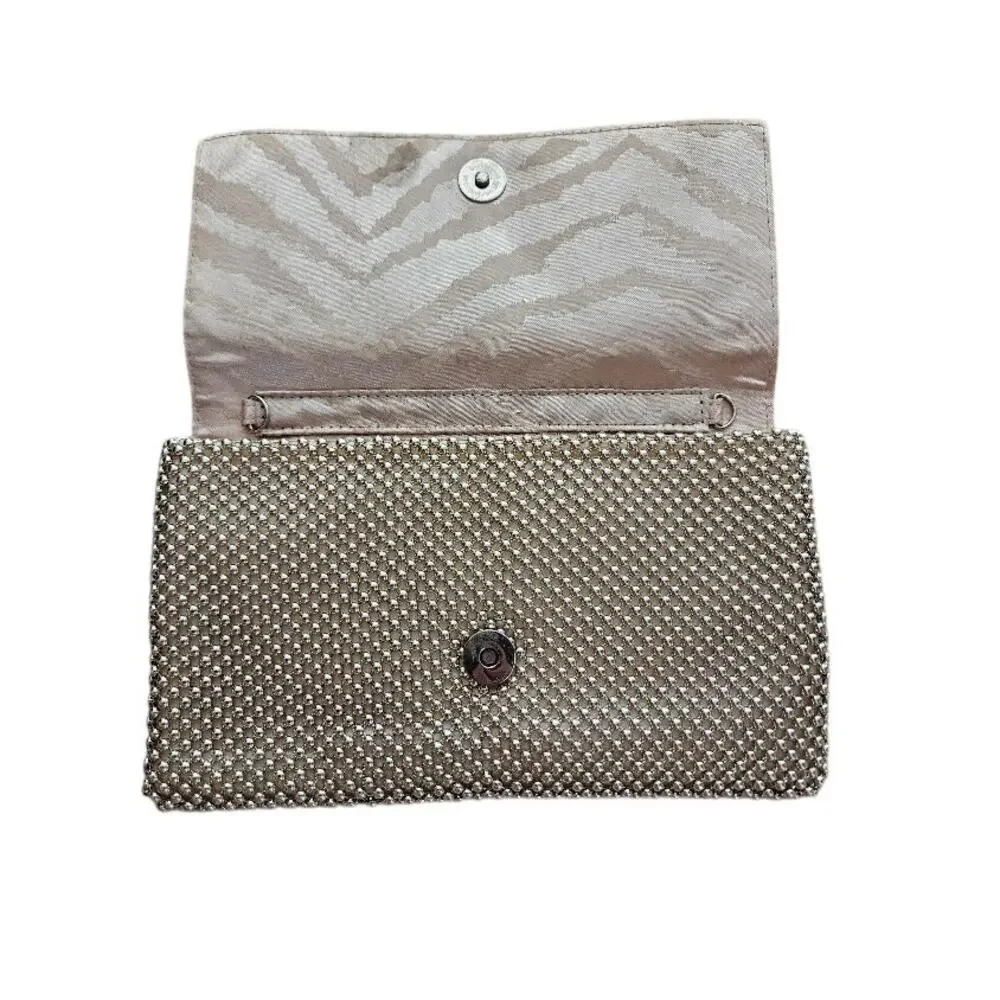 INC INTERNATIONAL CONCEPTS Prudence Shiny Mesh Clutch